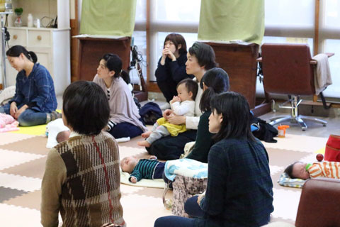 ご参加のママさんとお子さん