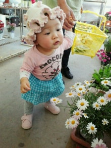 ピンクのベビーファーストシューズの女の子のご感想